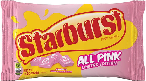 Starburst All Pink Fruit Chews Candy Bag, 15.60 Oz