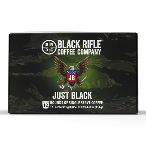 Black Rifle Coffee Just Black Single-serve Pods, Medium Roast, 44 Ct