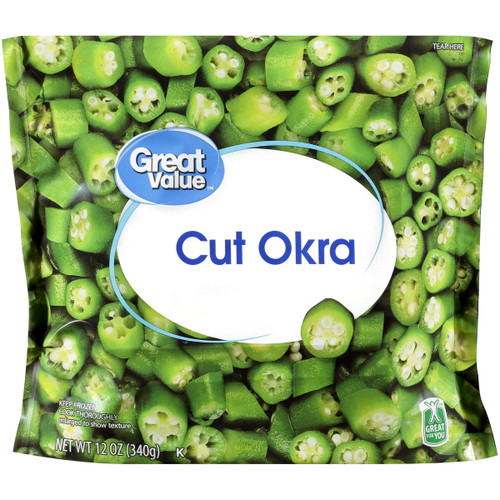Great Value Cut Okra, Frozen, 12 Oz