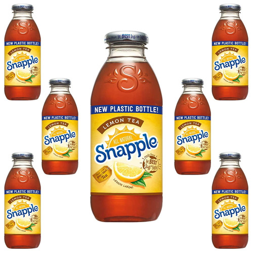 Snapple Lemon Iced Tea, 16 Oz. New Plastic Bottle (pack Of 6)
