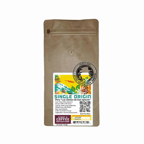 4oz Bag Of Peru Coopafsi "las Damas De San Ignacio" Fair Trade Rfa Medium Roast