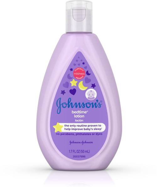 Johnson's Bedtime Baby Lotion With Naturalcalm Essences, Hypoallergenic & Paraben Free, 1.7 Oz