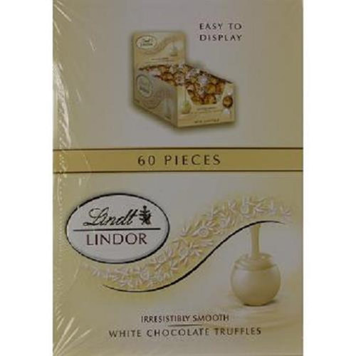 Product Of Lindt Lindor, White Chocolate Truffles, Count 60 - Chocolate Candy / Grab Varieties & Flavors