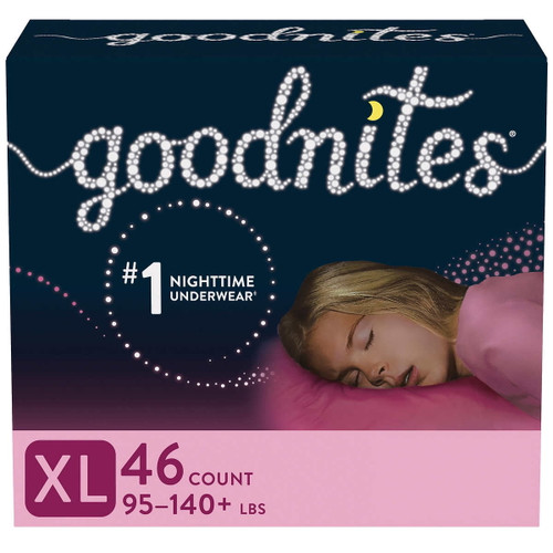 Goodnites Nighttime Underwear, Girls Sizes S/m - Xl