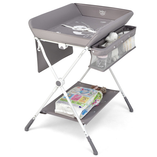 Babyjoy Folding Infant Diaper Station Nursery Baby Changing Table W/ Storage