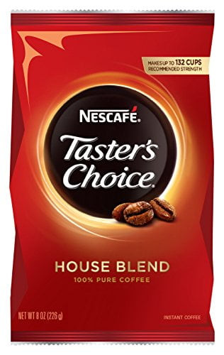Nescafe Instant Coffee, Taster's Choice Light Roast House Blend, 8 Ounce Bulk Bag