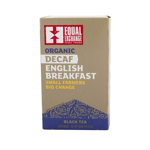 Equal Exchange Organic English Breakfast Decaf Tea Bags, 20 Count
