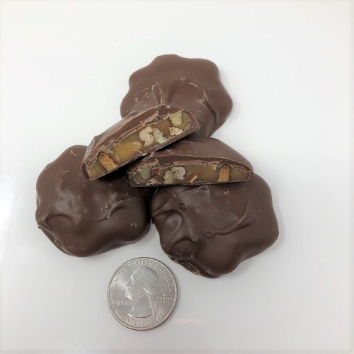 Gourmet Sugar Free Pecan Caramel Pattie Milk Chocolate Candy 1 Pound