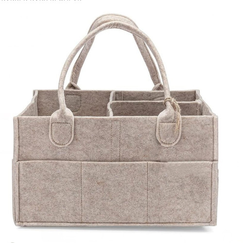 H-z-j  Baby Diaper Caddy - Nursery Storage Bin And Car Organizer For Diapers And Baby Wipes - Oatmeal