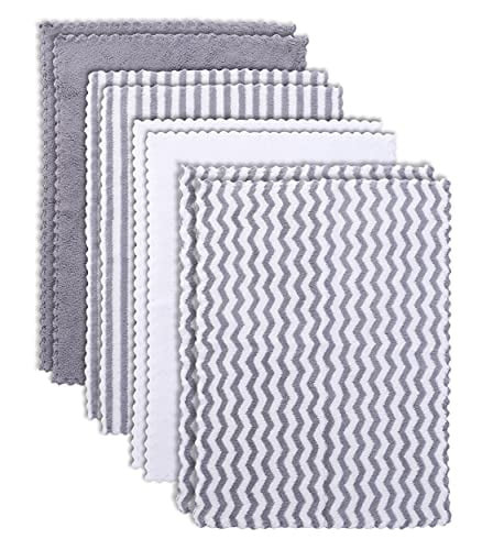 Bamboo Queen 8 Pack Super Soft Baby Burp Cloths, Ultra Absorbent Large Newborn Burping Cloth For Boy And Girl, Milk Spit Up Rags, Unisex Grey And White, 16 × 12 Inch