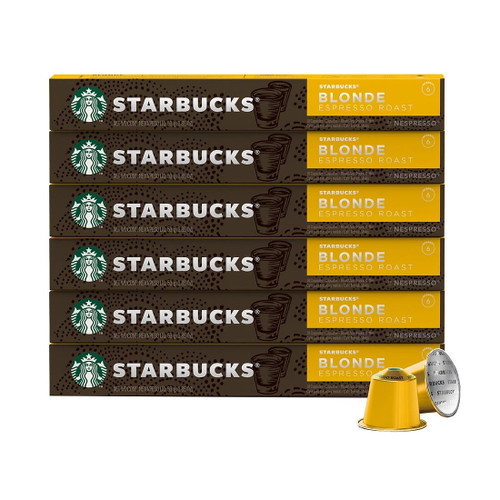 Starbucks By Nespresso Original Line Capsules Blonde Espresso Roast (60 Pods)