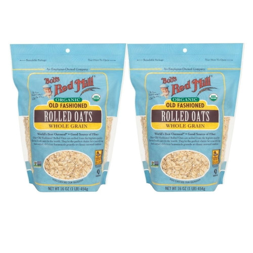 Bob's Red Mill Organic Old Fashioned Rolled Oats, 32 Oz (2-pack)