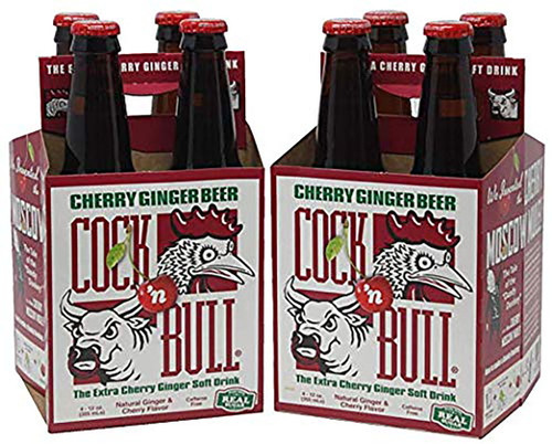 Cock-n-bull Cherry Ginger Beer. 2 Packs Of Four (total 8-12 Fl Oz Bottles).