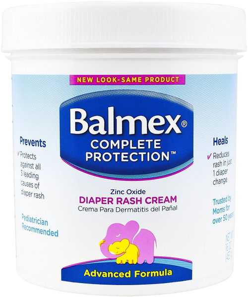 Balmex Diaper Rash Cream With Zinc Oxide 16  Oz