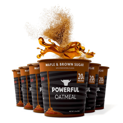 Powerful Foods Maple Brown Sugar Instant Oatmeal Cup, 6 Ct
