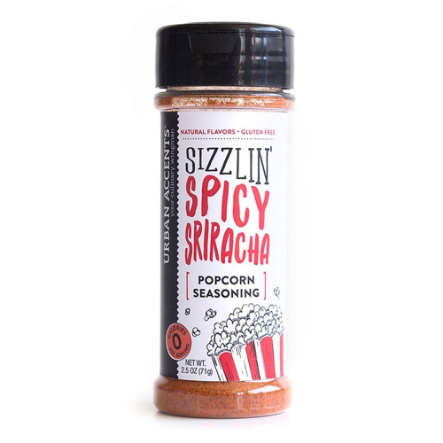 Urban Accents, Popcorn Seasoning, Sizzlin' Spicy Sriracha, 2.5 Oz Pack Of 2