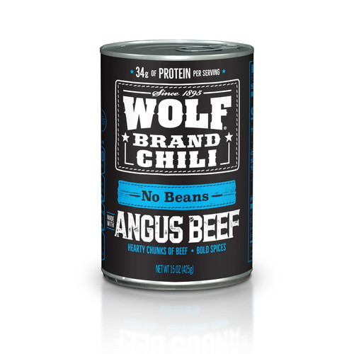 Wolf Brand Angus No Beans Chili, 15 Oz.