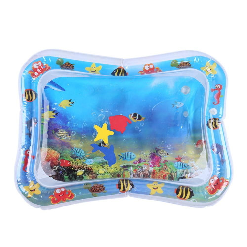Baby Inflatable Water Play Mat Tummy Time Playmat Fun Activity Play Center