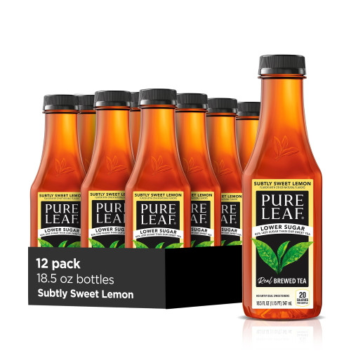 Pure Leaf, Subtly Sweet Lemon Tea, 18.5 Oz, 12 Pack