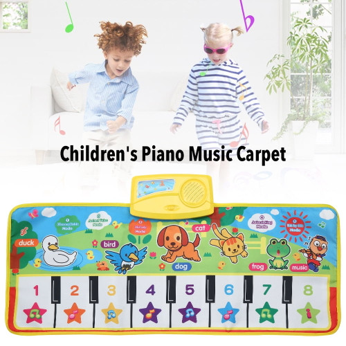 Jetpapa Baby Music Mat,musical Piano Carpet Musical Touch Keyboard Mat Musical Game For Baby Kids