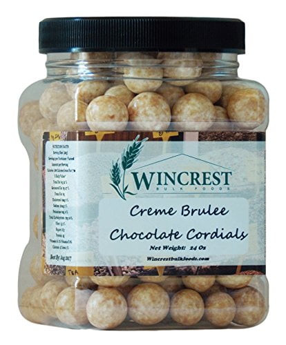 Creme Brulee Chocolate Cordials - 1.5 Lb Tub