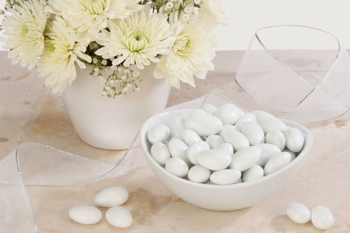 Sugar Free White Jordan Almonds (5 Pound Bag)