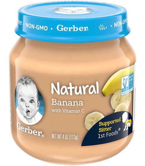 Gerber 1st Foods, Natural Banana, 4 Oz (pack Of 4)