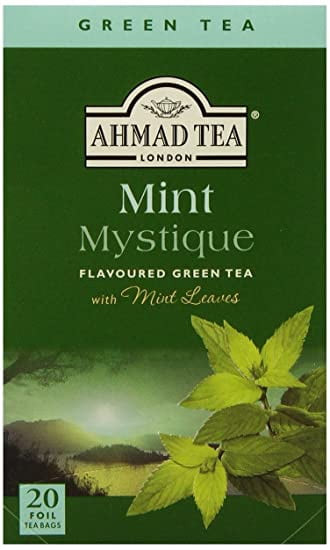 Ahmad Tea Mint Mystique Flavoured Green Tea With Mint Leaves 20 Foil