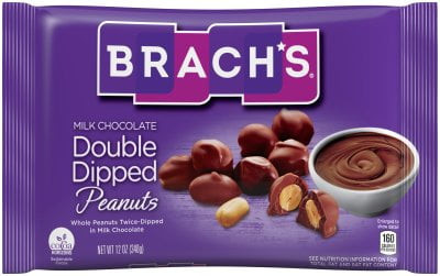 Brach's Double Dipped Chocolate Peanuts Candy, 12 Oz.