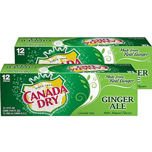 7 Up Canada Dry Ginger Ale, 12-ounce (pack Of 24)