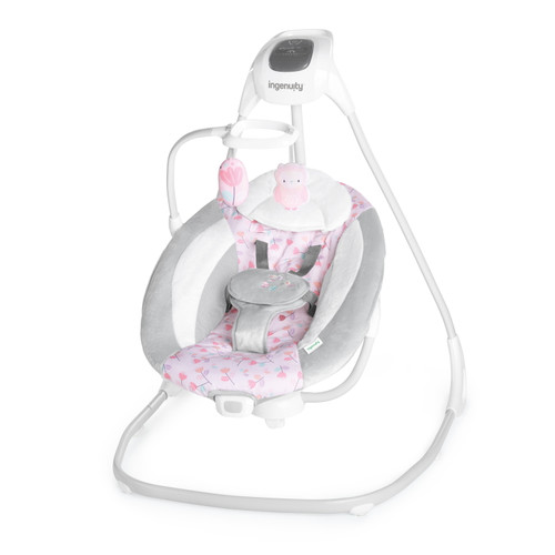 Ingenuity Simplecomfort Multi-direction Compact Baby Swing With Vibrating Seat, Unisex - Cassidy (pink)