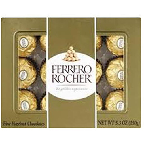 Ferrero Rocher Fine Hazelnut Chocolate 5.3oz