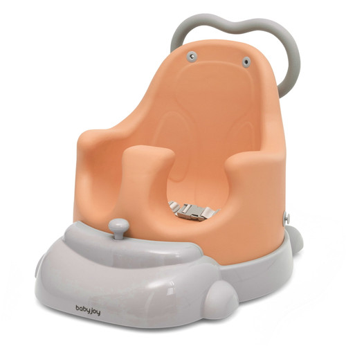 Infans 6 In 1 Baby Booster Seat Convertible Toddler Walker W/tray Wheels Orange
