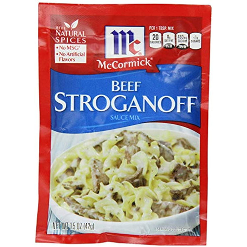 Mccormick Beef Stroganoff Sauce Mix (1.5 Oz Packets) 4 Pack