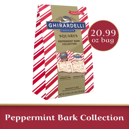 Ghirardelli Peppermint Bark Assortment Chocolate Squares, 20.99 Oz Bag