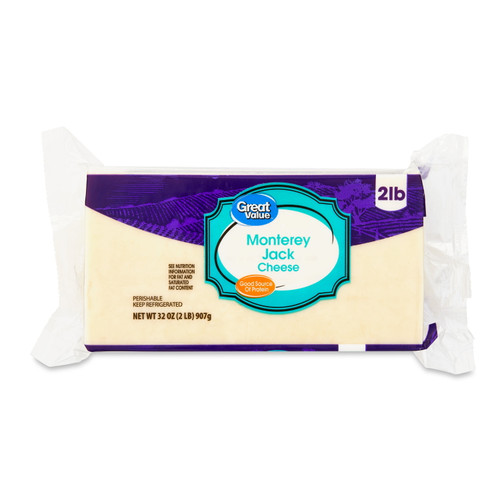 Great Value Monterey Jack Cheese, 32 Oz