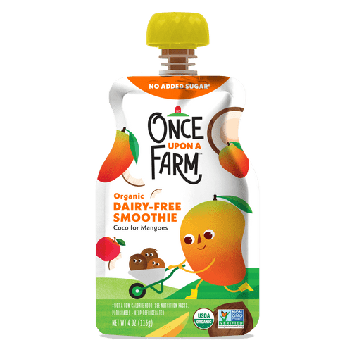 Once Upon A Farm Coco For Mangoes Organic Dairy-free Smoothie, 4 Oz Pouch