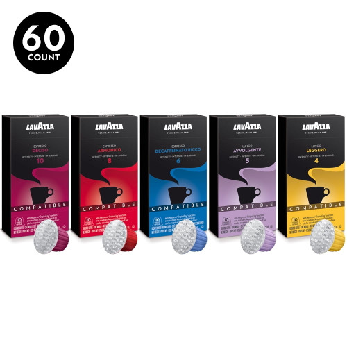 Lavazza Nespresso Compatible Capsules Variety Pack (pack Of 60)
