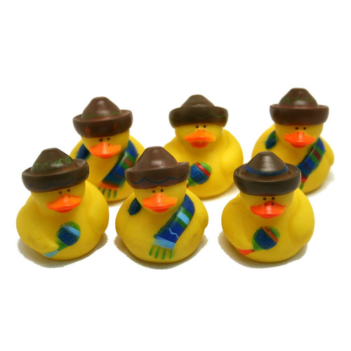 Fiesta Rubber Duckies - Party Favors - 12 Pieces