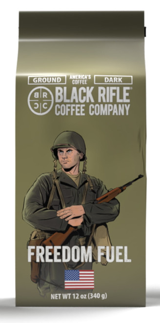 Black Rifle Coffee Freedom Fuel, Dark Roast, Ground Coffee,12 Oz