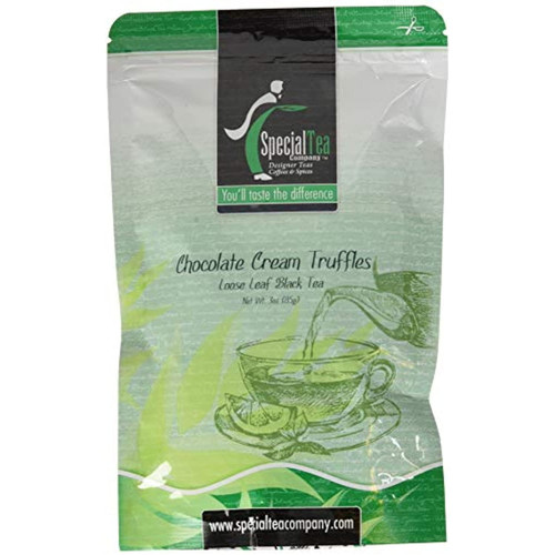 Special Tea Chocolate Cream Truffles Black Tea, Loose Leaf, 3 Ounce