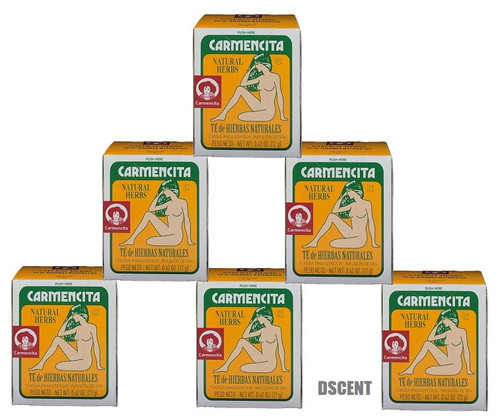 Carmencita Sen Tea Natural Herbs-te Hierbas Naturales 10 Bolstas-tea Bags 6 Pack