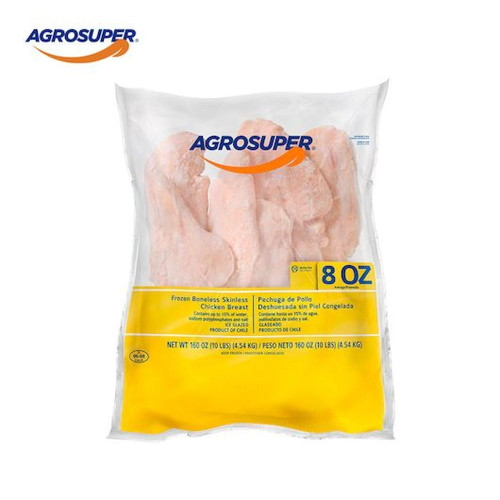 Agro Super Boneless Skinless 8 Ounce Marinated Chicken Breast, 10 Pound -- 4 Per Case