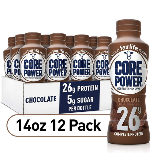 Core Power High Protein Milk Shake, Chocolate, 14 Fl Oz (pack Of 12)