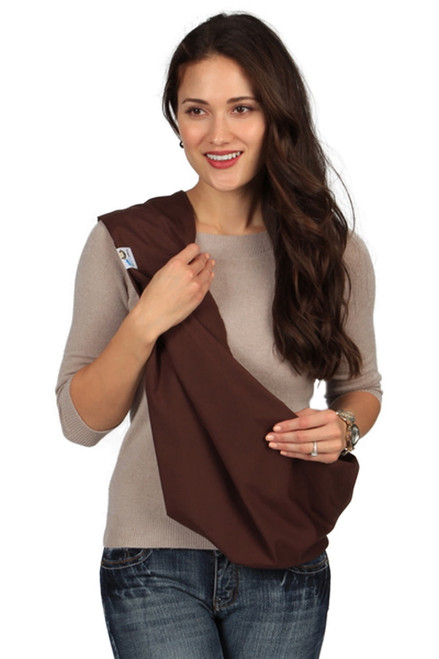 Hugamonkey Cotton Baby Sling Wrap Carrier For Newborn Babies, Infants And Toddlers Upto 3 Years - Brown, Large
