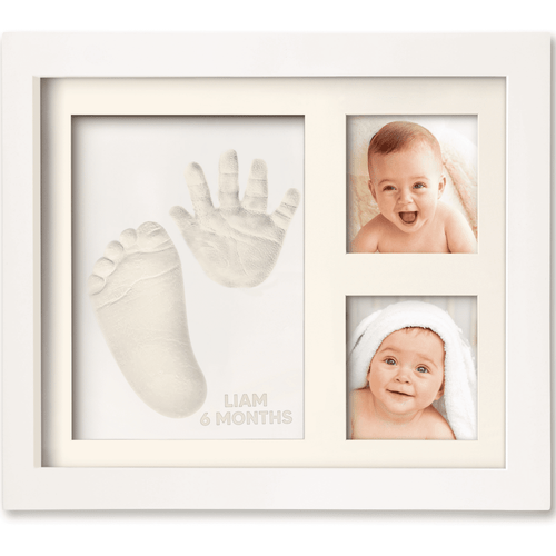 Keababies Baby Handprint And Footprint Keepsake Kit Frame, 11" X 8.8" (alpine White)