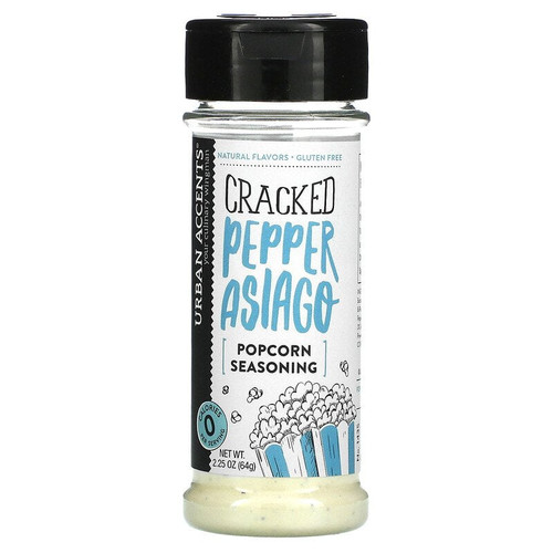 Urban Accents, Popcorn Seasoning, Cracked Pepper Asiago, 2.25 Oz