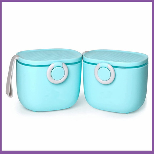 Lollanda Baby Formula Dispenser 500ml Blue Portable Storage With Carry Handle And Scoop Travel Outdoor Activities With Baby Infant