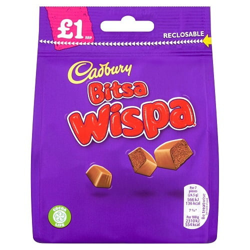 Cadbury Bitsa Wispa 95g (pack Of 3)
