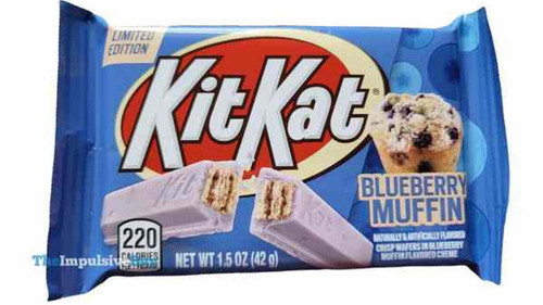 Kit Kat Blueberry Muffin Limited Edition 1.5 Oz Candy Bar, Full Size, 4 Pack, 6 Oz Total